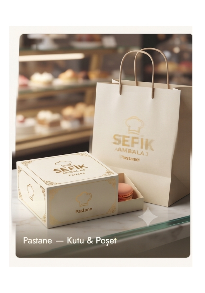 Sefik Ambalaj - Pastane ve Fırınlar İçin Özel Tasarım Pasta Kutusu ve Kraft Poşet